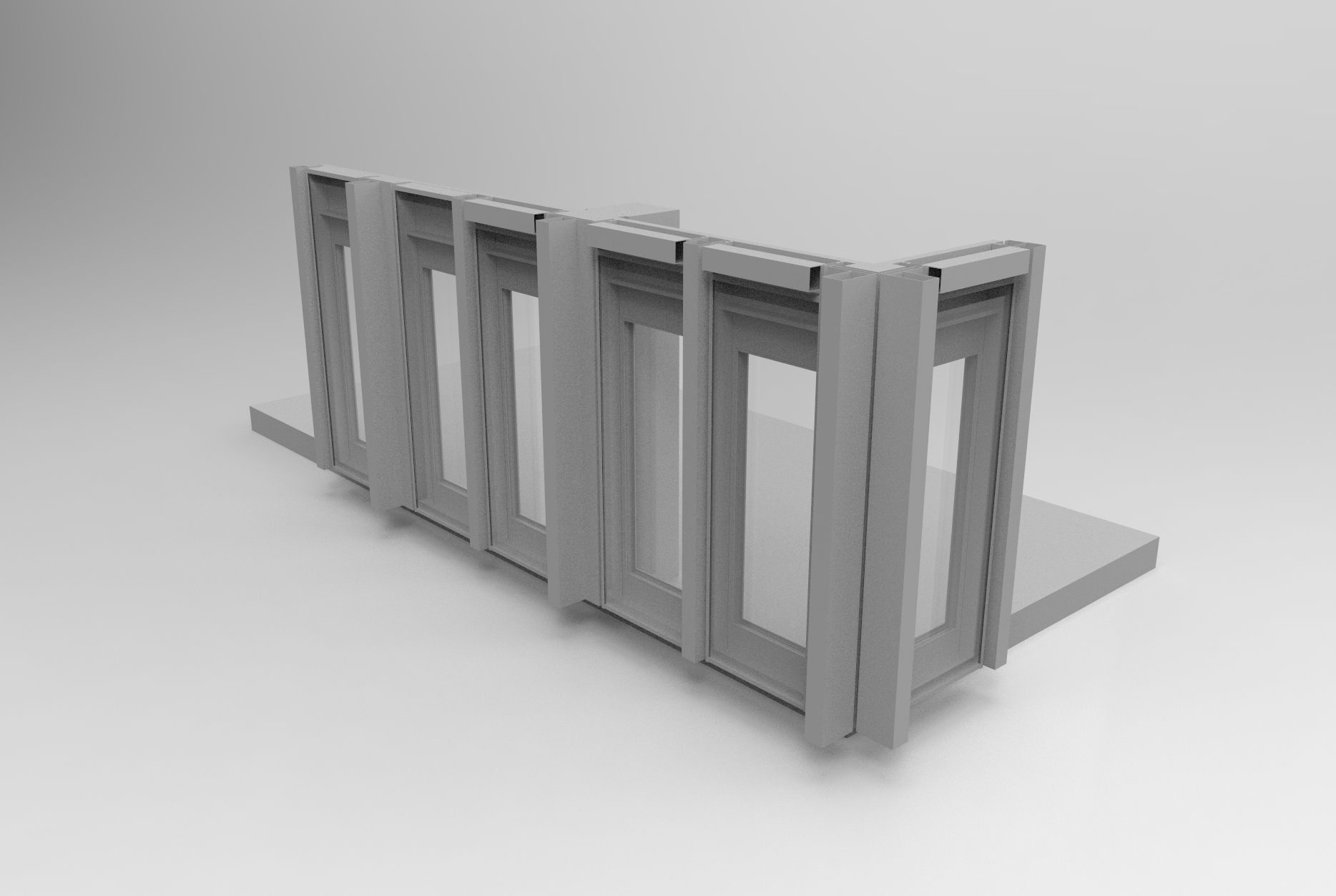 Grayscale fassade element